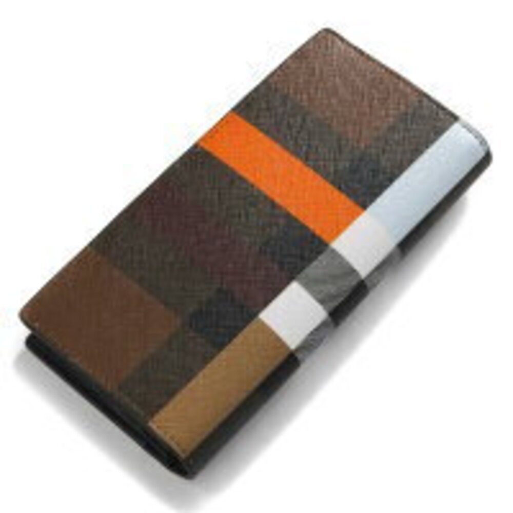 Burberry CANVENDISH brown long multi check GCN birch wallet - Picture 5 of 5